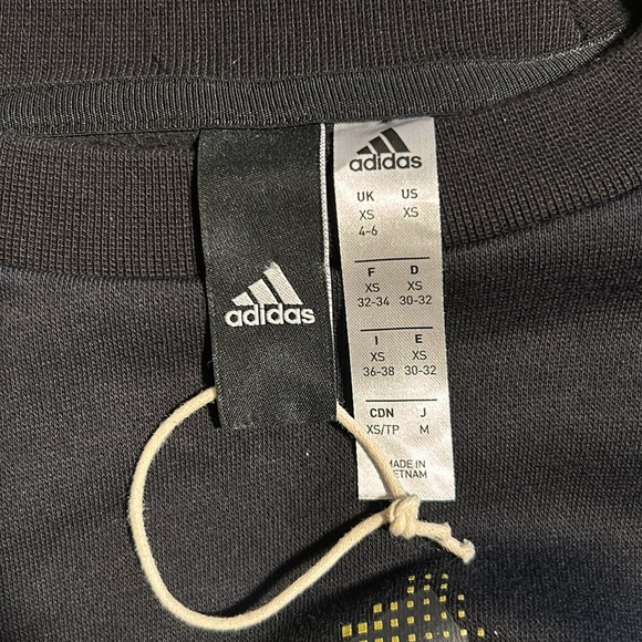 NWOT Adidas Cropped Sweatshirt Womens Size XS - Picture 5 of 5